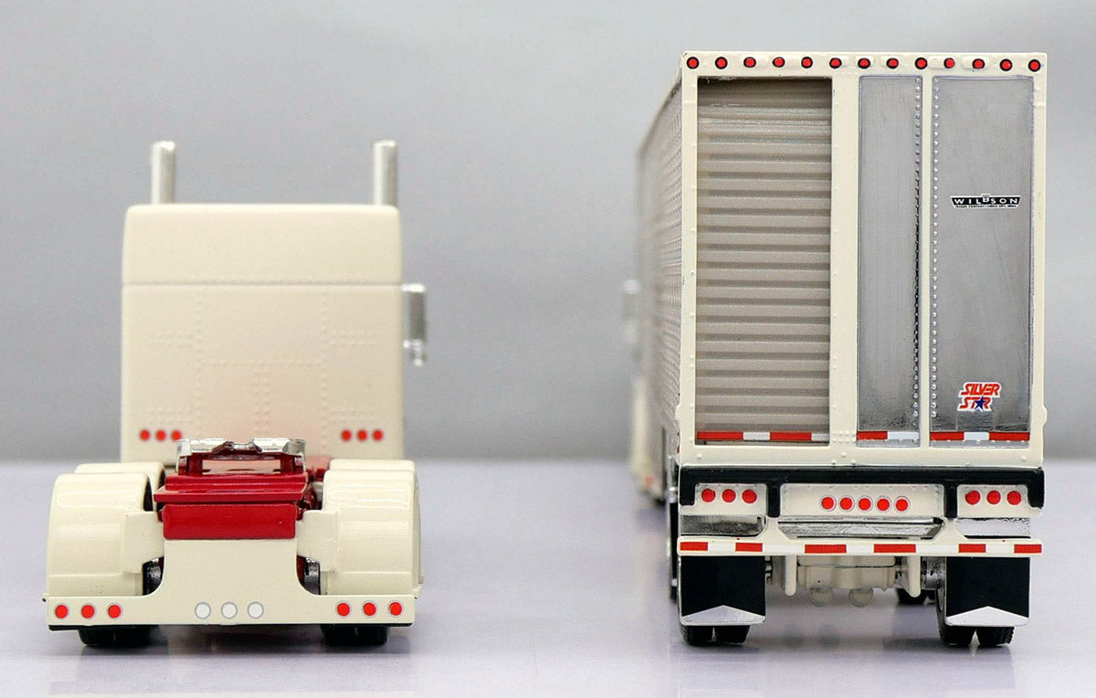 60-1912 Rabbit River Transport Peterbilt w/ Wilson Livestock Trailer