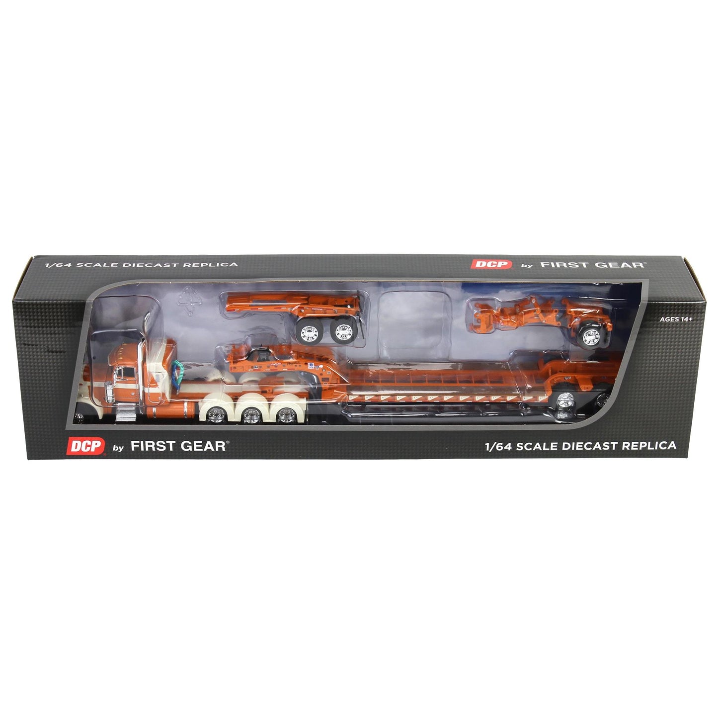 #60-2016 Burnt Orange/Cream Peterbilt 379 w Lowboy Jeep & Stinger