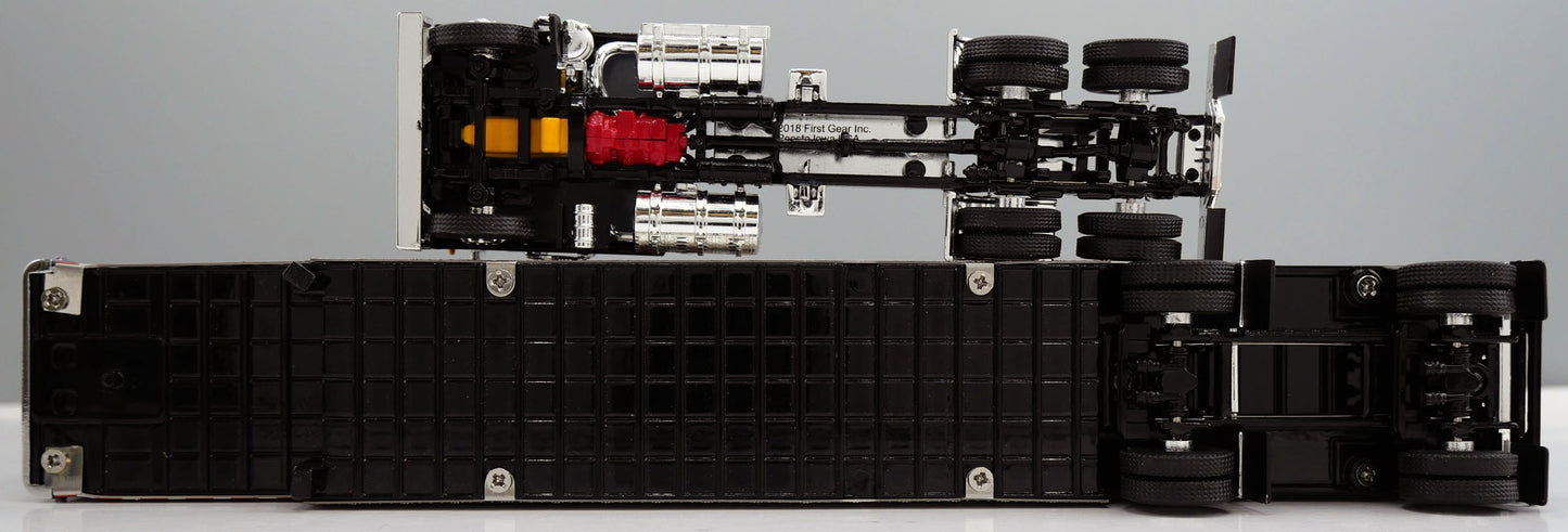 #60-2126 Black Kenworth K100 COE Wilson Livestock Trailer