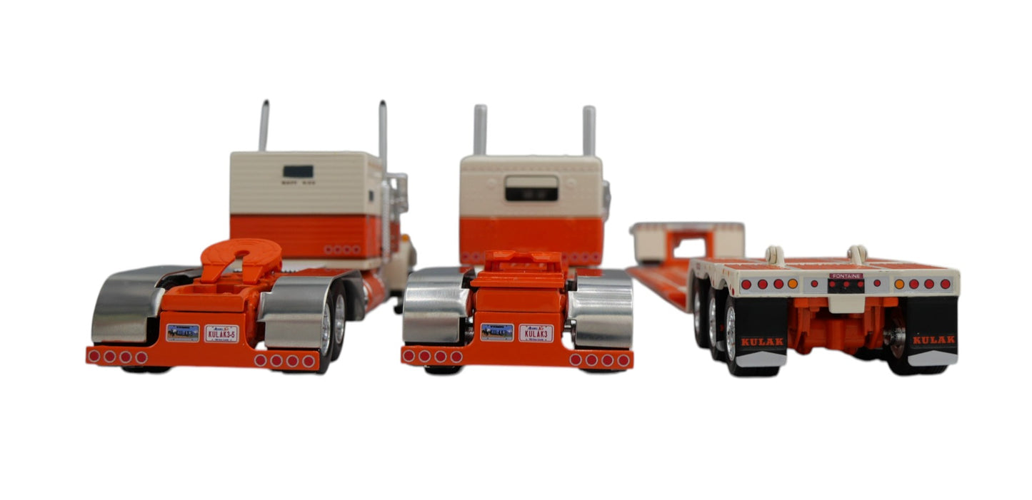 #60-2138 Kulak & Sons 3 Peterbilt 389 w Lowboy Trailer