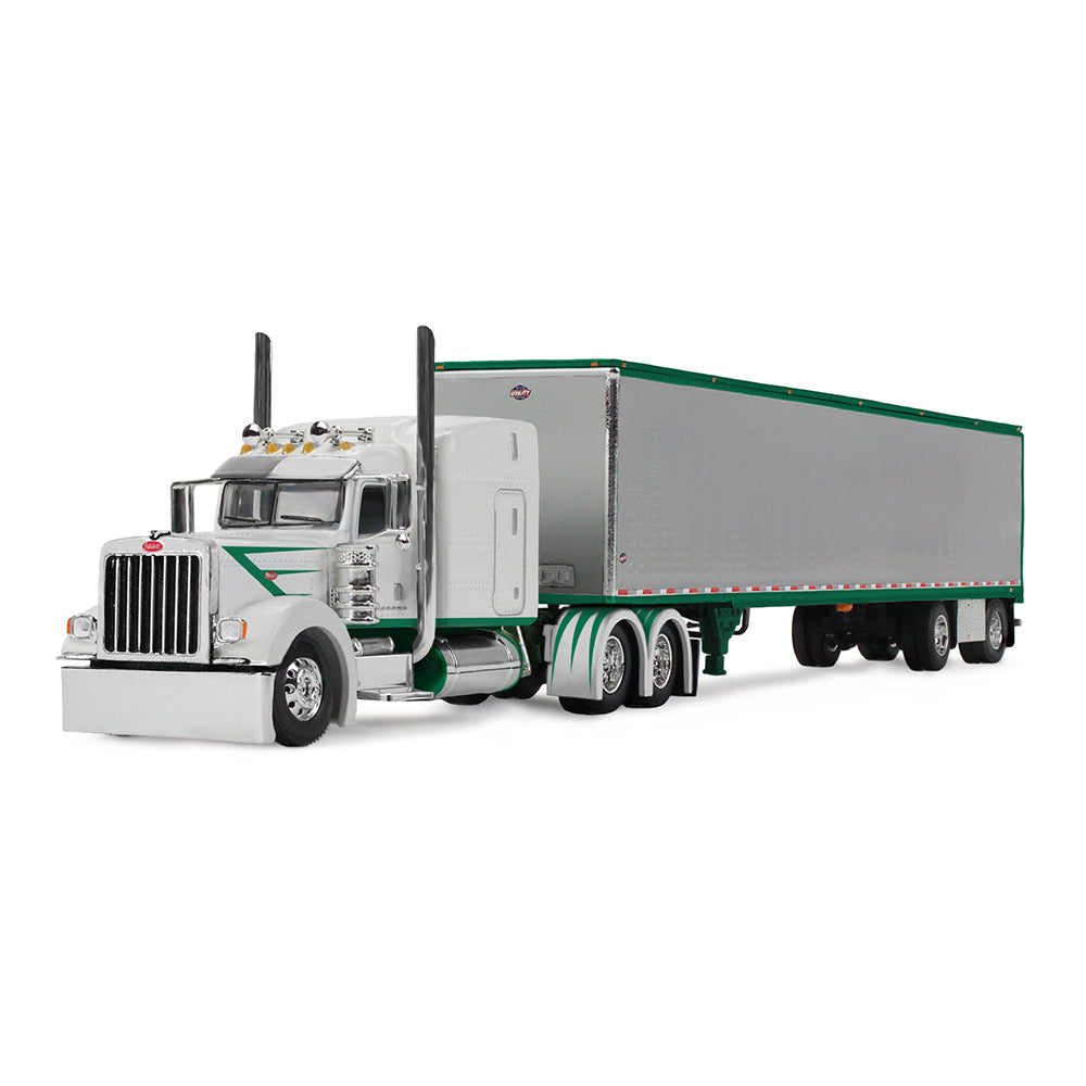#60-2192 White Green Peterbilt 389 w/ Dry Goods Trailer