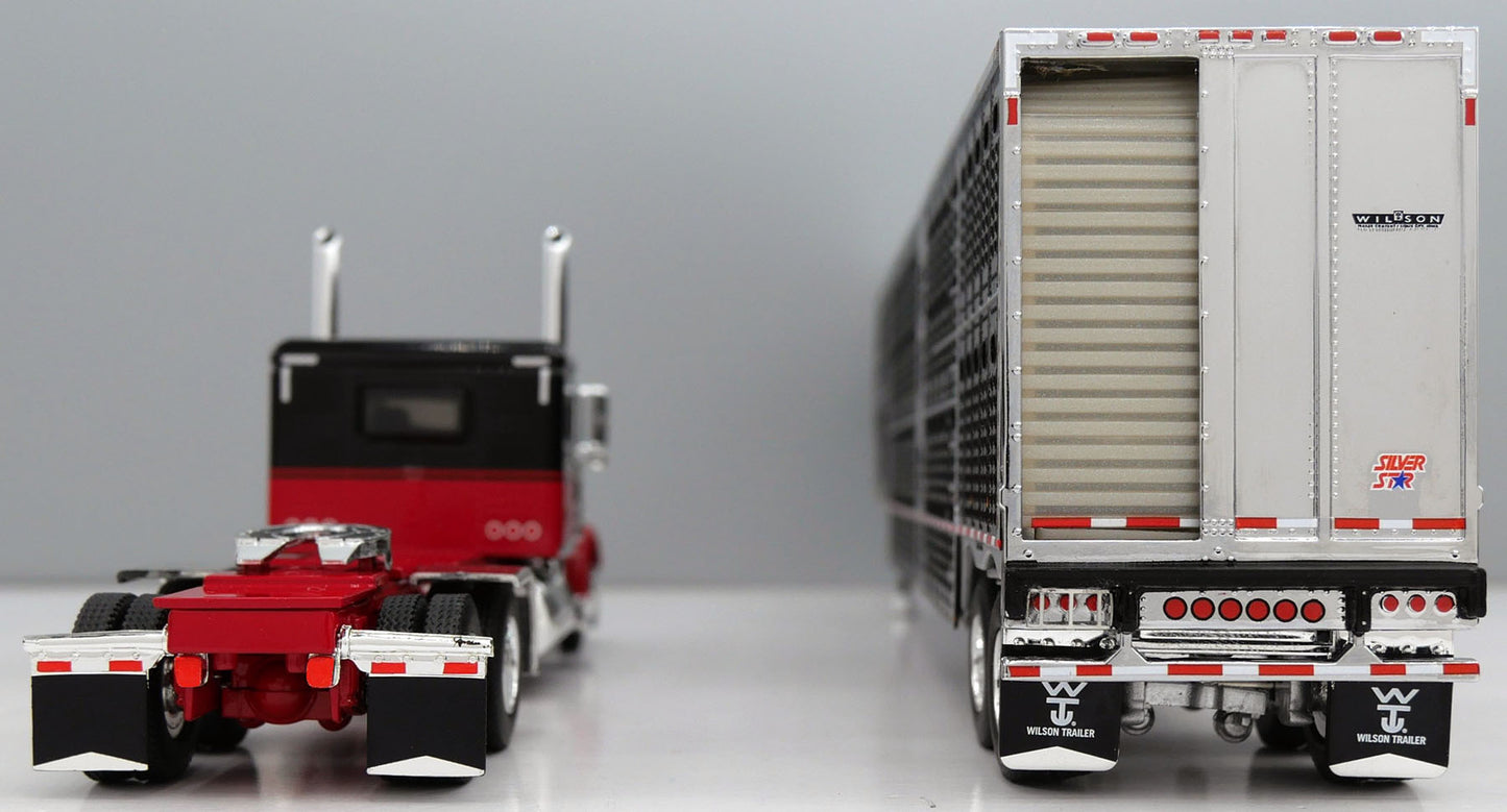 #60-2244 Holman Livestock Peterbilt w/ Wilson Livestock Trailer