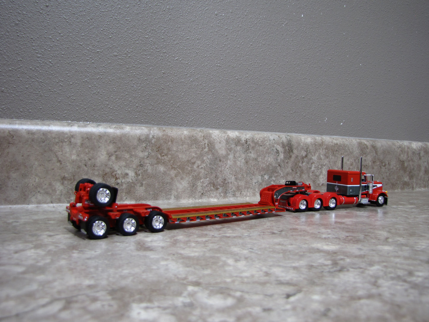 DCP #60-1971 Hammett Excavation Peterbilt 389 W Lowboy Trailer