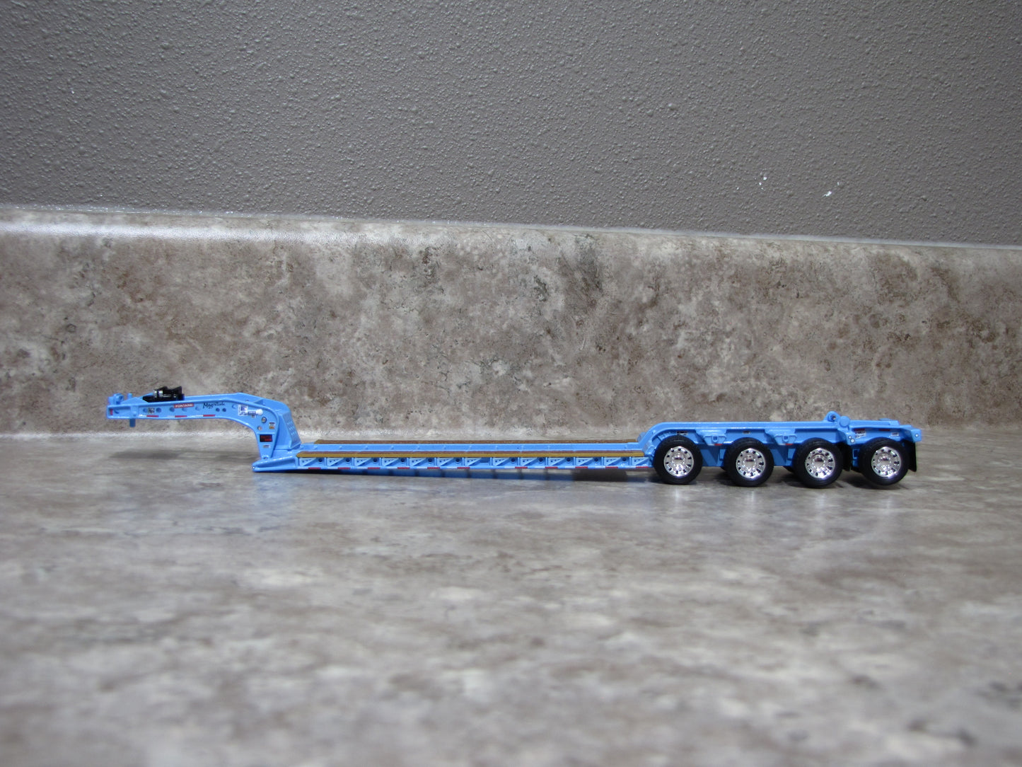 TRL1972 Baby Blue Fontaine Magnitude Lowboy Trailer w Flip Axle