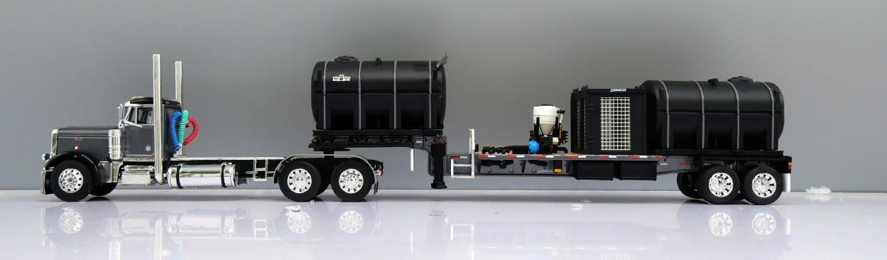 #60-2075 379 Peterbilt w/ Demco Fertilizer Tender Trailer Gray/Black