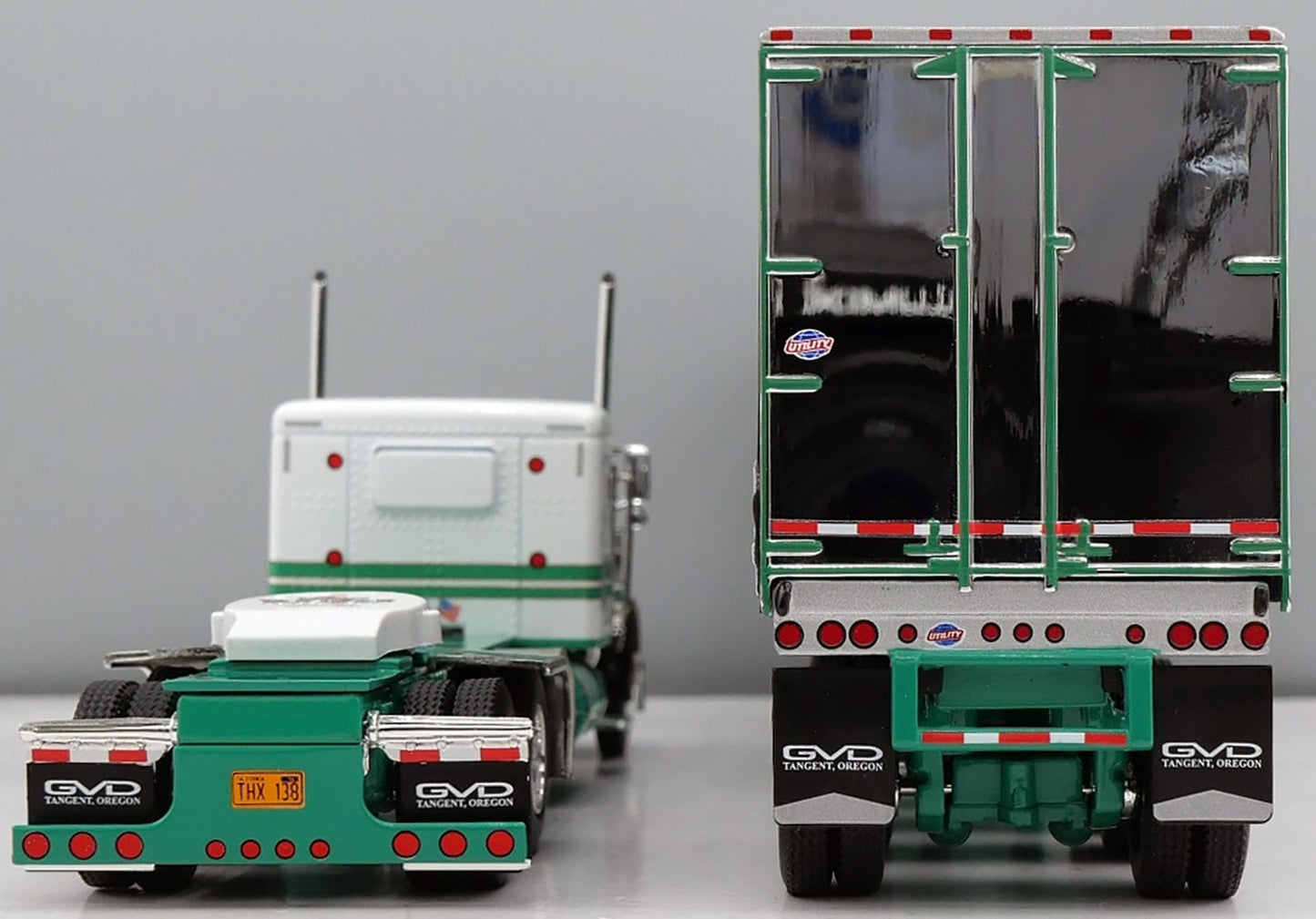 #60-2158 George Van Dyke Peterbilt 379 w/ Quad-axle Utility Tautliner trailer