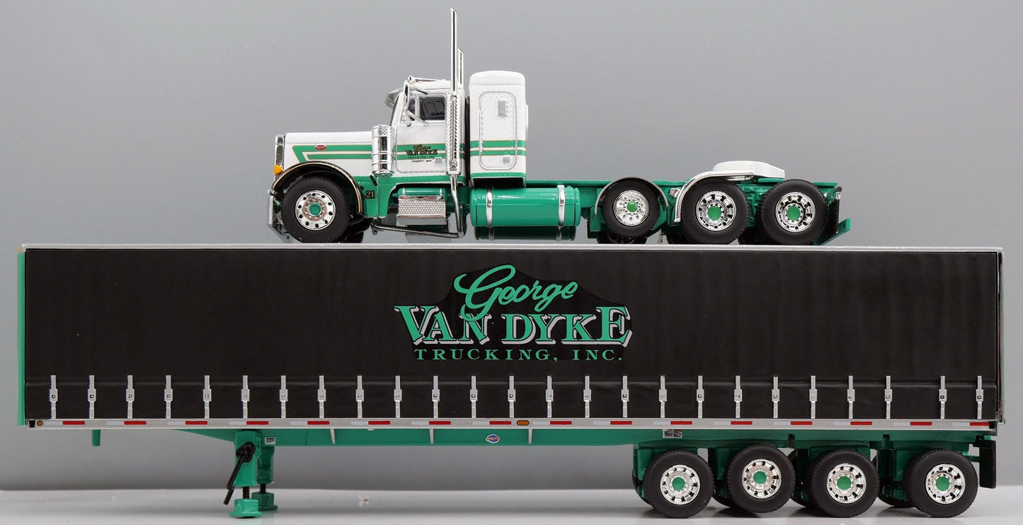 #60-2158 George Van Dyke Peterbilt 379 w/ Quad-axle Utility Tautliner trailer