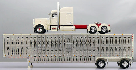 60-1912 Rabbit River Transport Peterbilt w/ Wilson Livestock Trailer