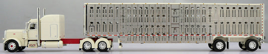 60-1912 Rabbit River Transport Peterbilt w/ Wilson Livestock Trailer