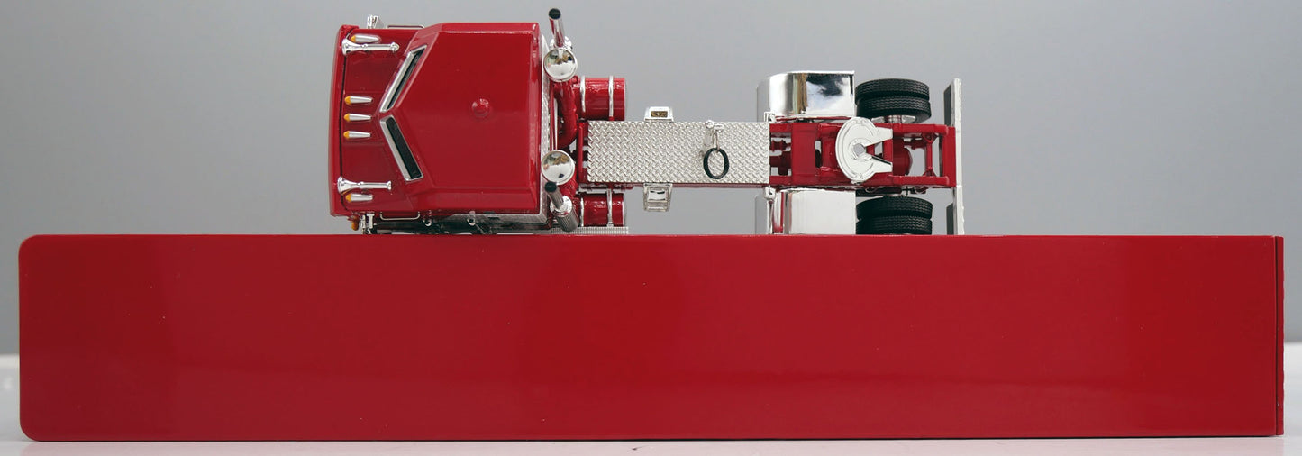 #60-2122 Red White Kenworth K100 COE Wilson Livestock Trailer