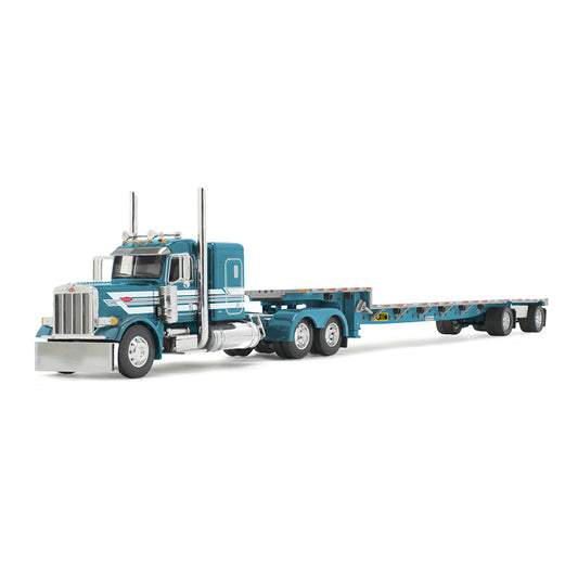 #60-2127 Teal Peterbilt 379 & Step Deck Trailer