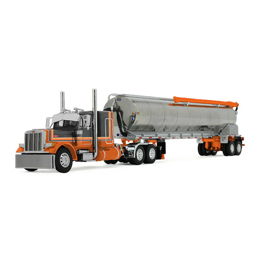 #60-2128 Orange Black Peterbilt & Walinga Bulk Feed Trailer
