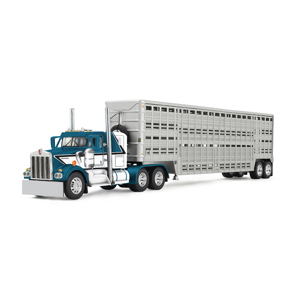 #60-2136 Kenworth W900A w Wilson Vintage Livestock Trailer