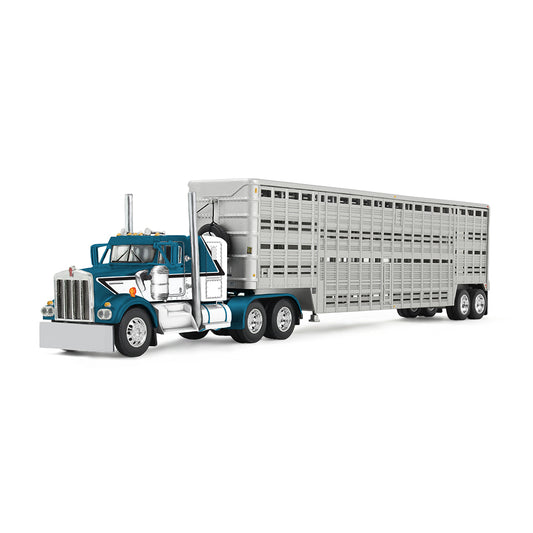 #60-2136 Kenworth W900A w Wilson Vintage Livestock Trailer