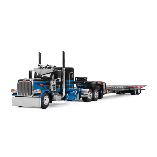 #60-2190 Blue Black Peterbilt 389 w Landoll Trailer