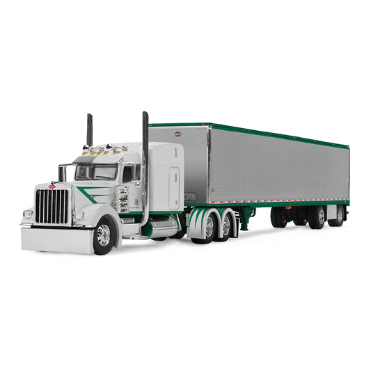 #60-2192 White Green Peterbilt 389 w/ Dry Goods Trailer