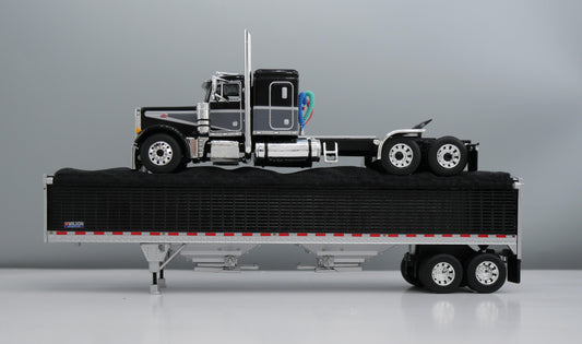 #60-2232 Black Peterbilt 379 & Grain Trailer