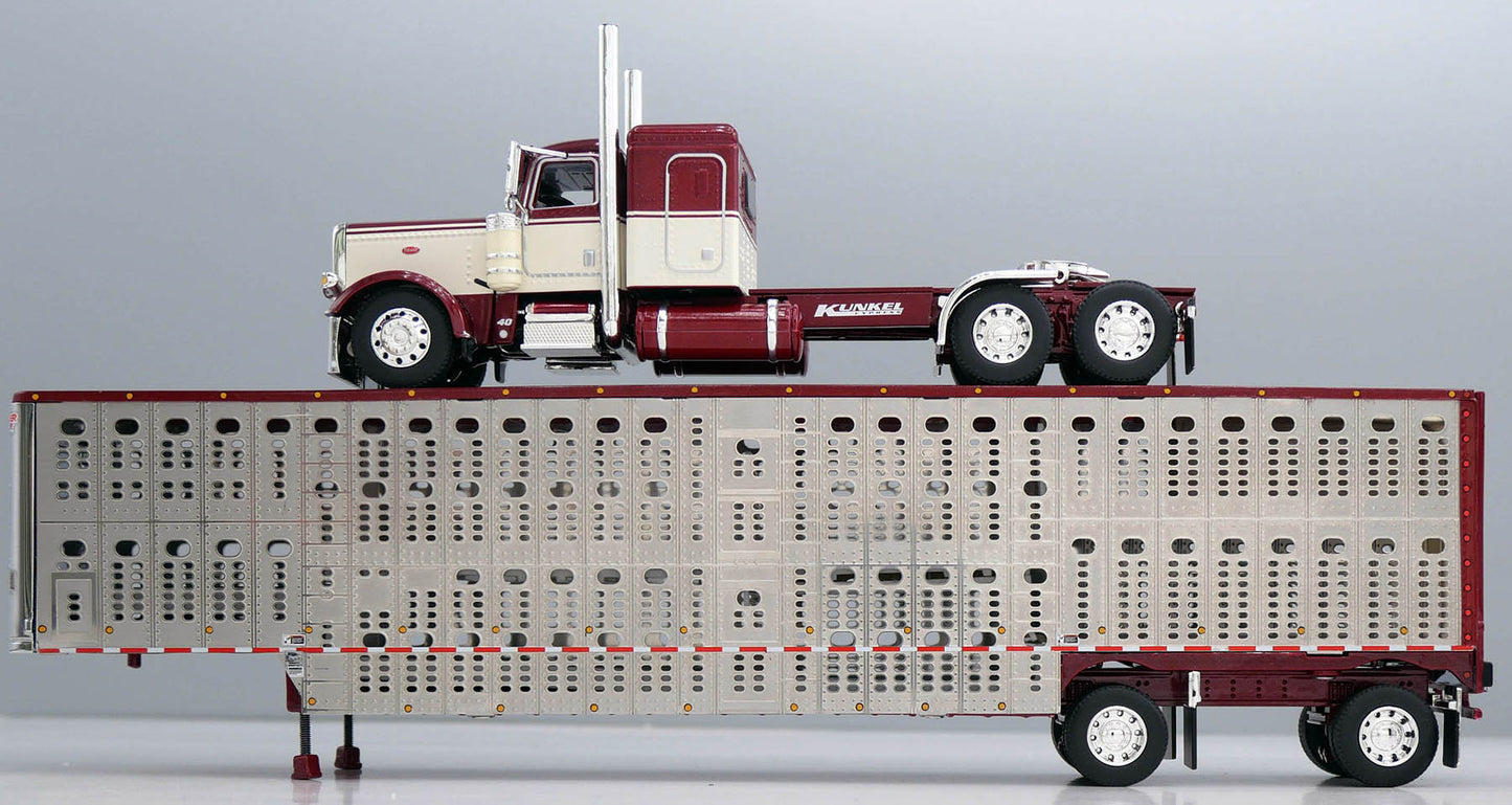 #60-2240 Kunkel Express Peterbilt w/ Wilson Livestock Trailer