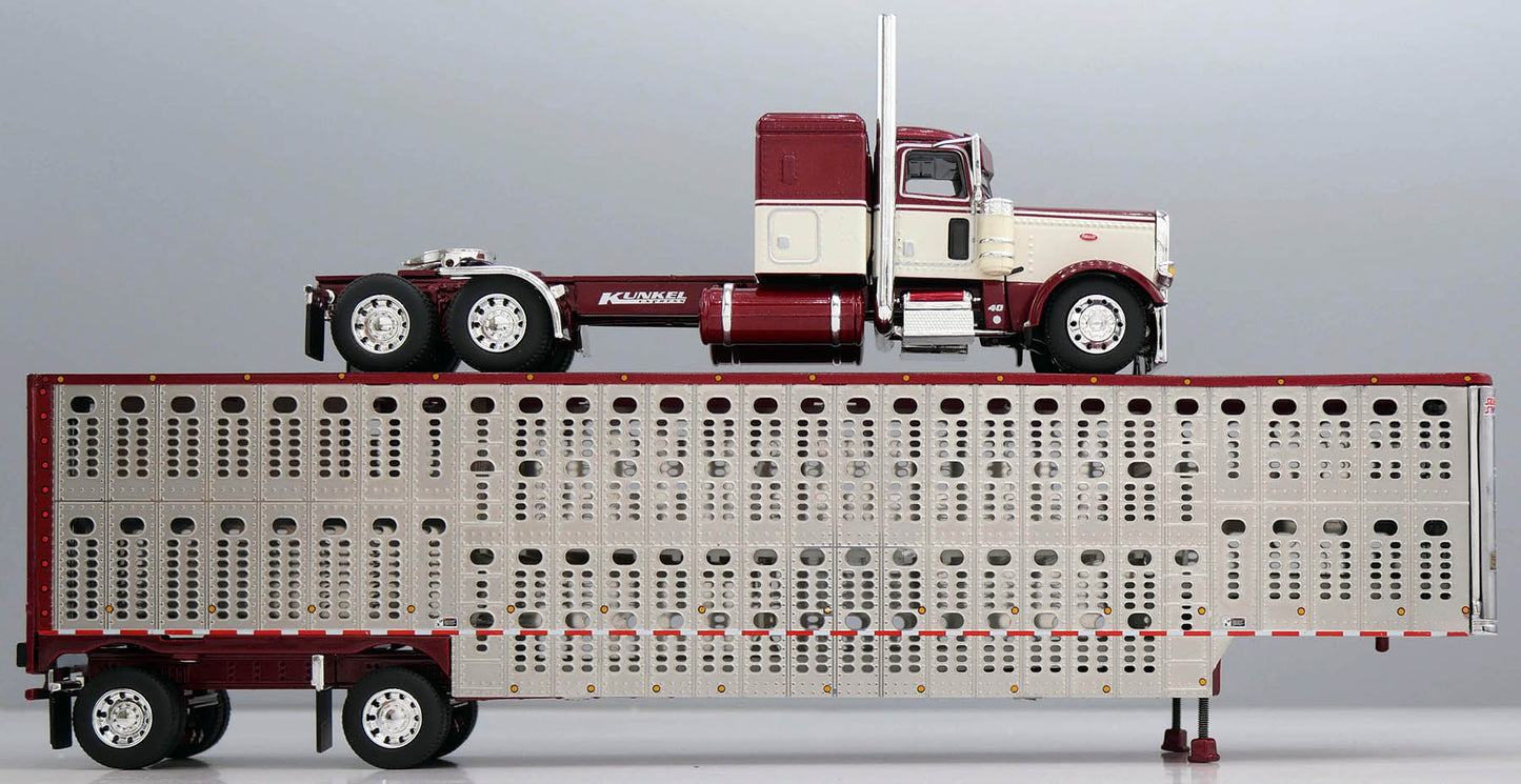 #60-2240 Kunkel Express Peterbilt w/ Wilson Livestock Trailer