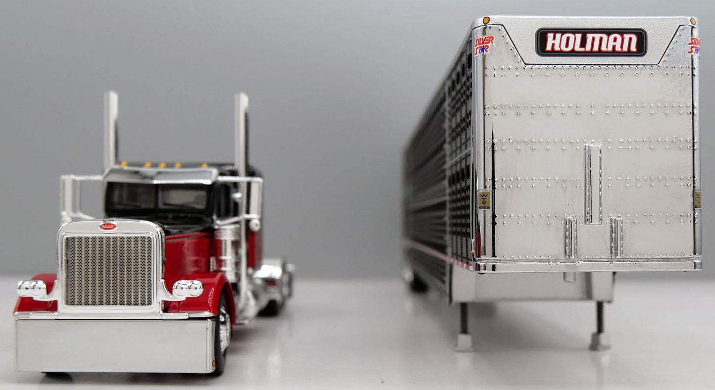 #60-2244 Holman Livestock Peterbilt w/ Wilson Livestock Trailer