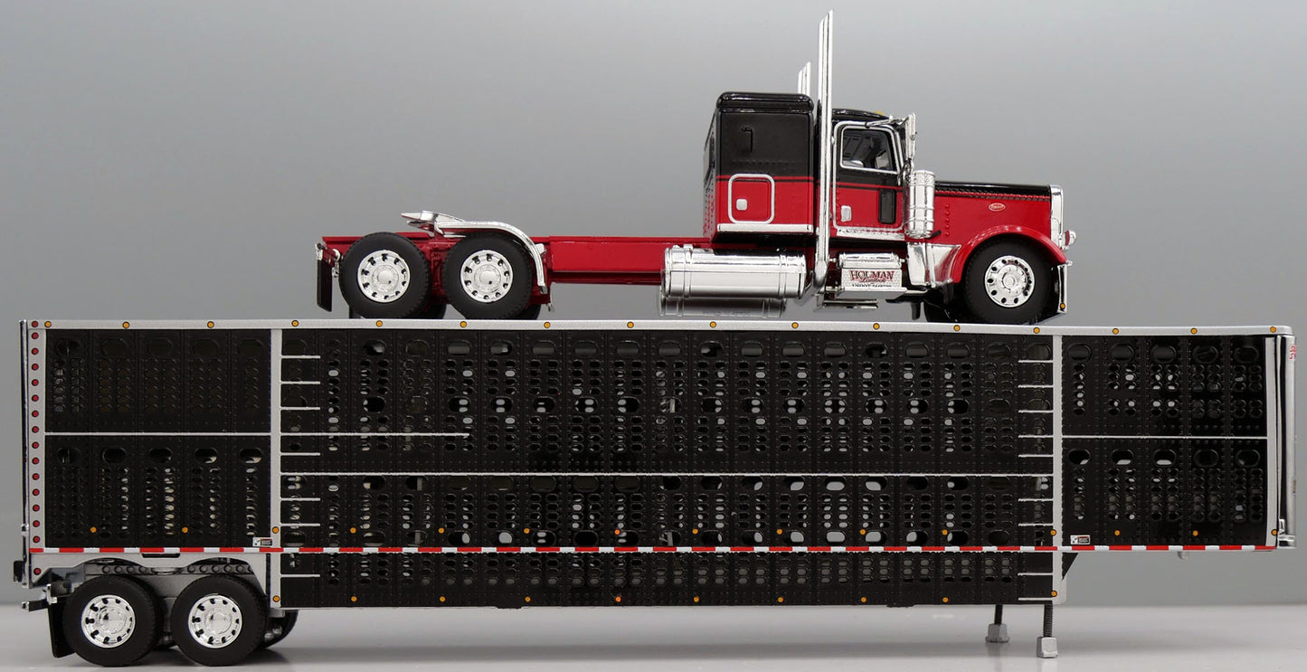 #60-2244 Holman Livestock Peterbilt w/ Wilson Livestock Trailer