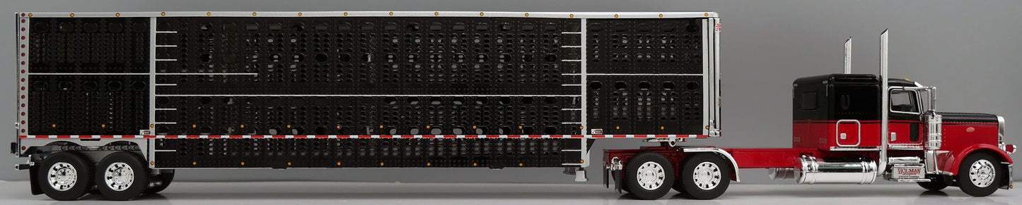 #60-2244 Holman Livestock Peterbilt w/ Wilson Livestock Trailer
