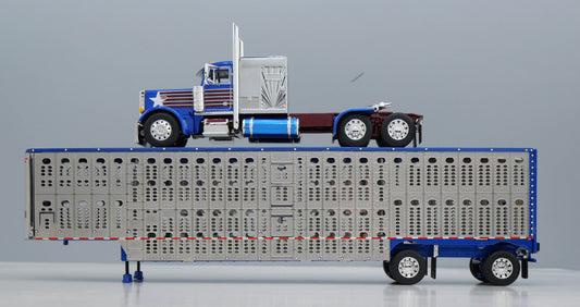 #60-2358 America 250 Peterbilt w/ Wilson Livestock Trailer