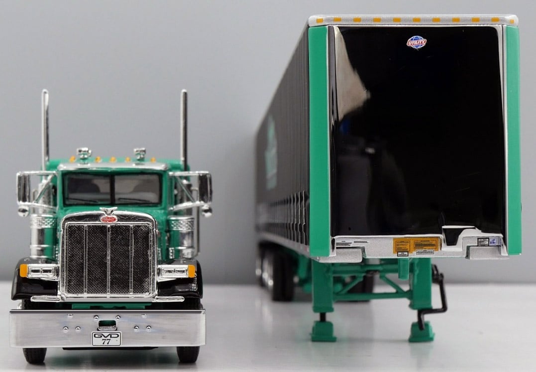 #60-2157 George Van Dyke Peterbilt 379 w/ Quad-axle Utility Tautliner trailer