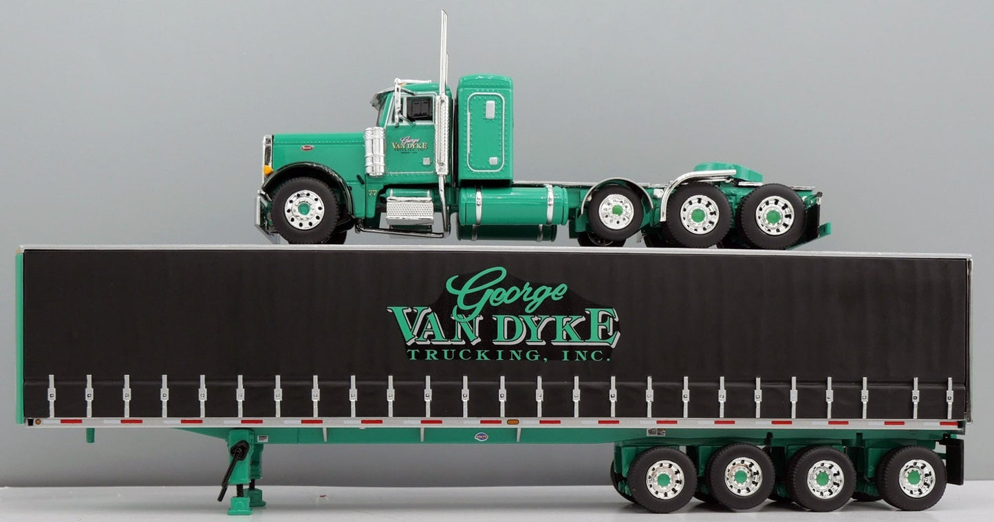 #60-2157 George Van Dyke Peterbilt 379 w/ Quad-axle Utility Tautliner trailer