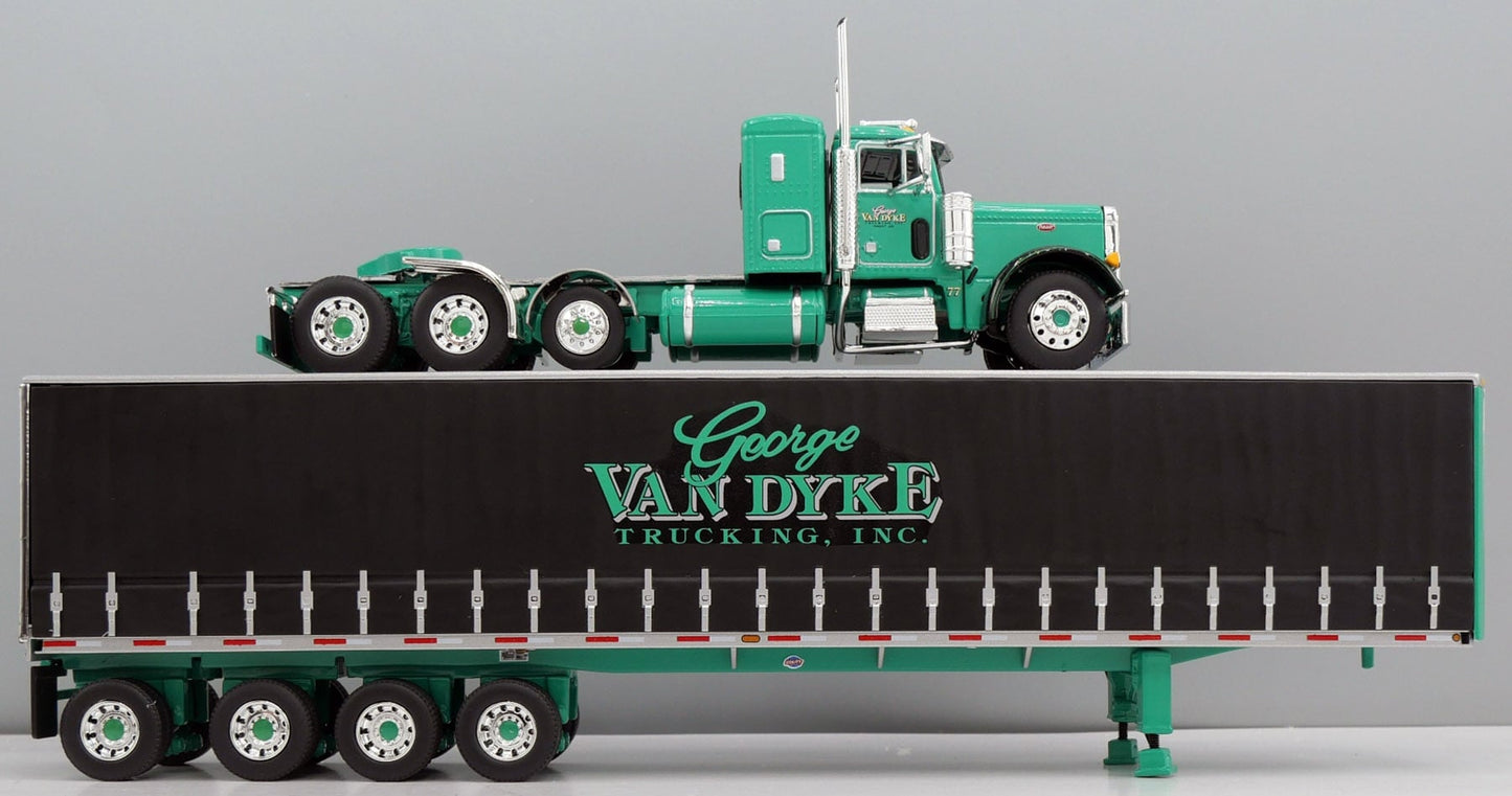 #60-2157 George Van Dyke Peterbilt 379 w/ Quad-axle Utility Tautliner trailer