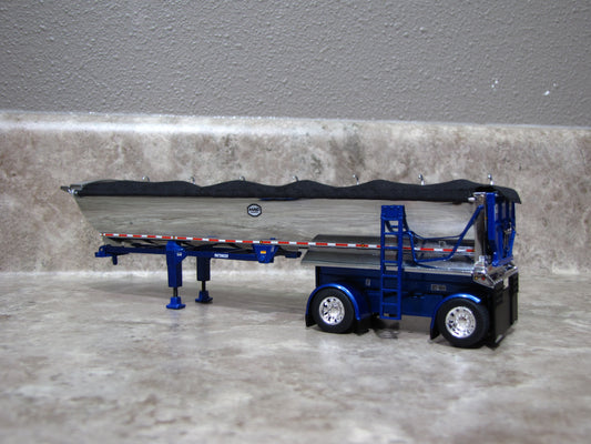TRL 1740 Blue Chrome Mac Round Dump Trailer