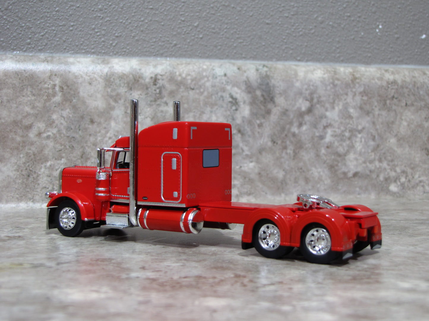 CAB 1738 Red 389 Peterbilt Semi Truck