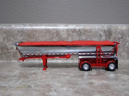 TRL 1738 Red Chrome Mac Round Dump Trailer