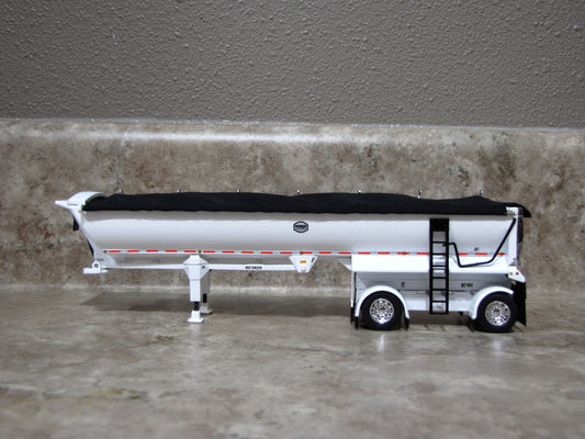 TRL 1739 White Black Mac Round Dump Trailer