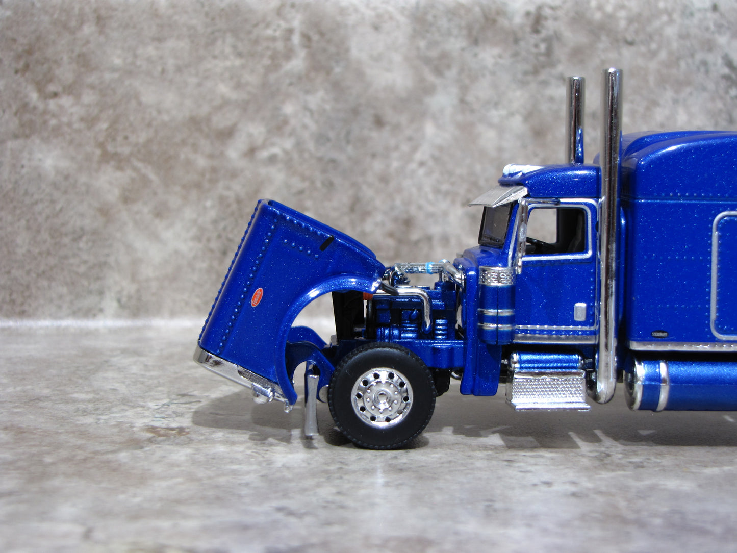 CAB 1735 Blue 389 Peterbilt Semi Truck