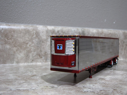 TRL 1734 Chrome Maroon Utility Refrigerated Spread Axle Trailer