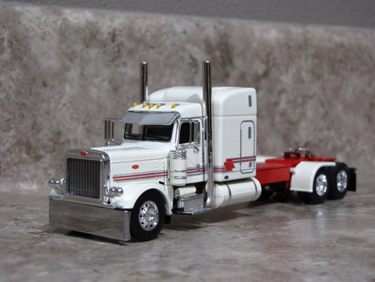 CAB 1736 Cream / Red 389 Peterbilt Semi Truck