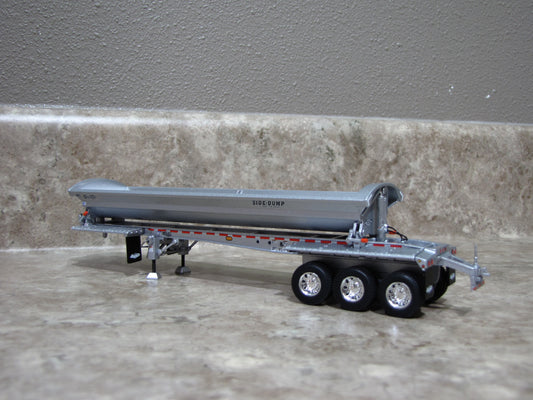 TRL 1749 Silver Tri Axle Smith Co Side Dump Trailer
