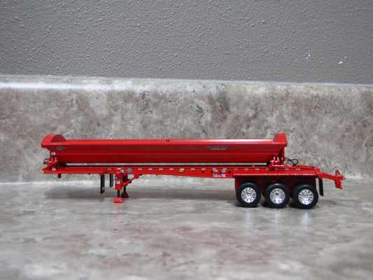 TRL 1746 Red Tri Axle Smith Co Side Dump Trailer