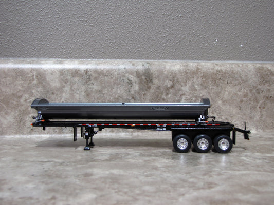 TRL 1750 Gunmetal Tri Axle Smith Co Side Dump Trailer
