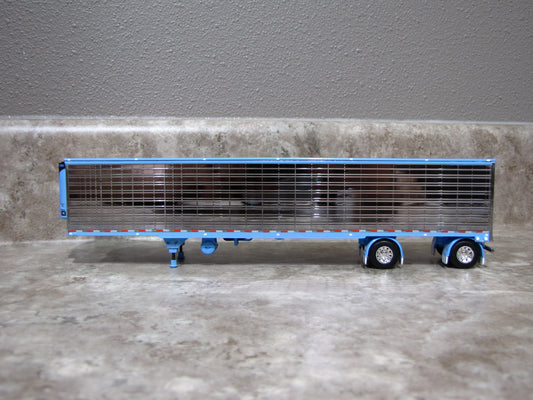 TRL 1322 Chrome Baby Blue Utility Refrigerated Spread Axle Trailer