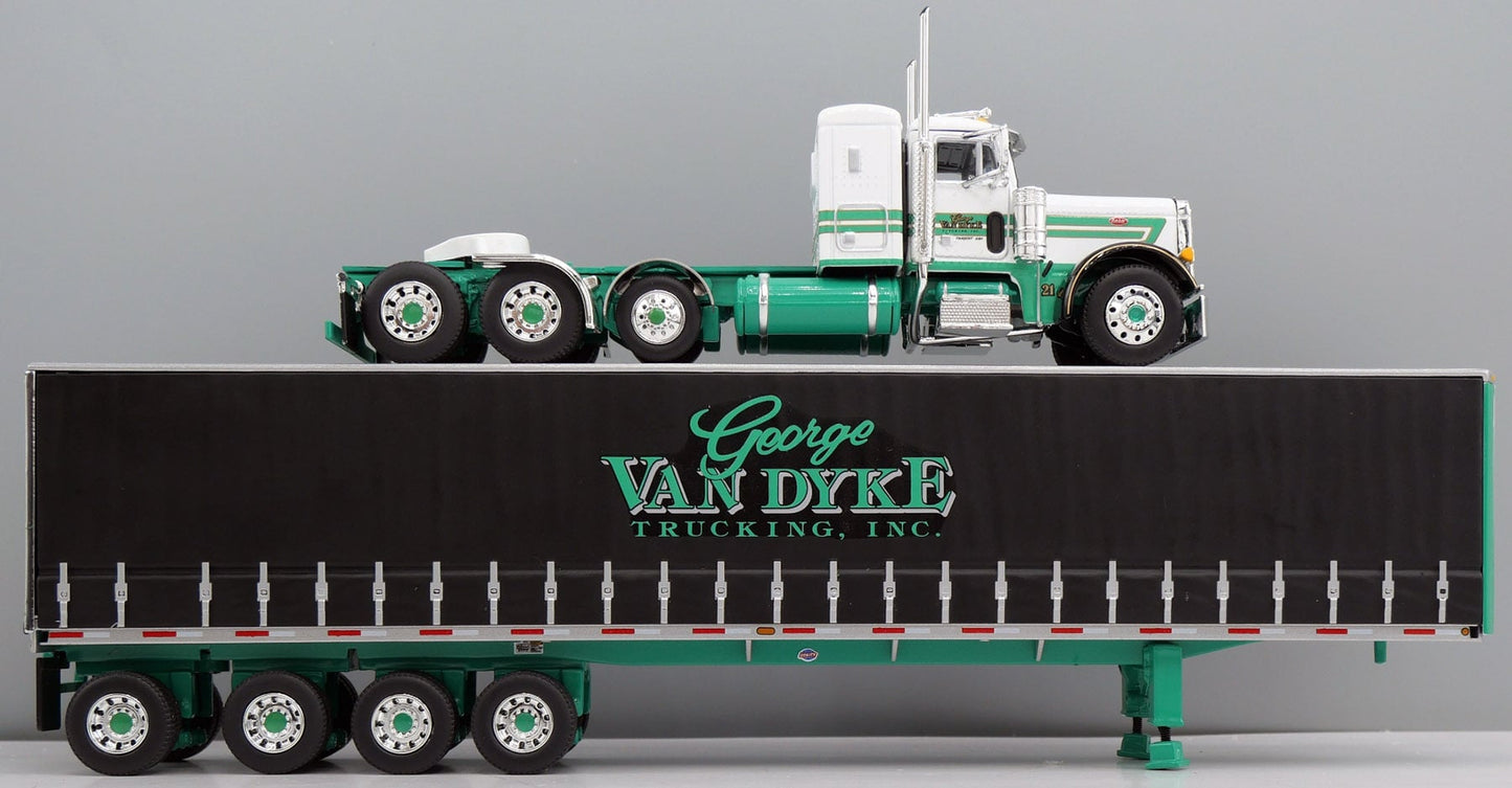 #60-2158 George Van Dyke Peterbilt 379 w/ Quad-axle Utility Tautliner trailer