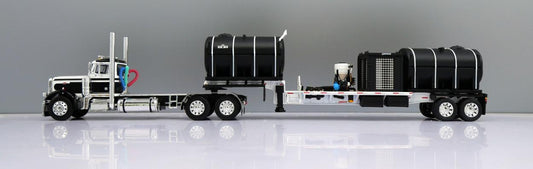#60-2074 379 Peterbilt w/ Demco Fertilizer Tender Trailer White/Black