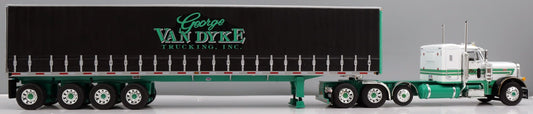 #60-2158 George Van Dyke Peterbilt 379 w/ Quad-axle Utility Tautliner trailer