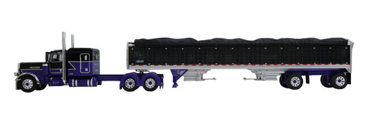 #60-2152 Bulk Load K2 Peterbilt 389 with Spread Grain Trailer