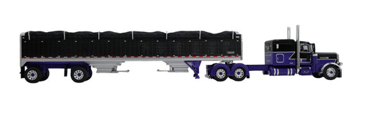 #60-2152 Bulk Load K2 Peterbilt 389 with Spread Grain Trailer