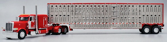 RETIRED #60-0517 Red Peterbilt Livestock Set