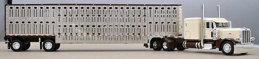 RETIRED #60-0939 Brown & Cream 389 Peterbilt Livestock Set