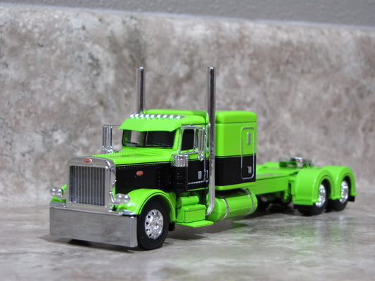 CAB 1311 Lime & Black 389 Peterbilt Semi Truck
