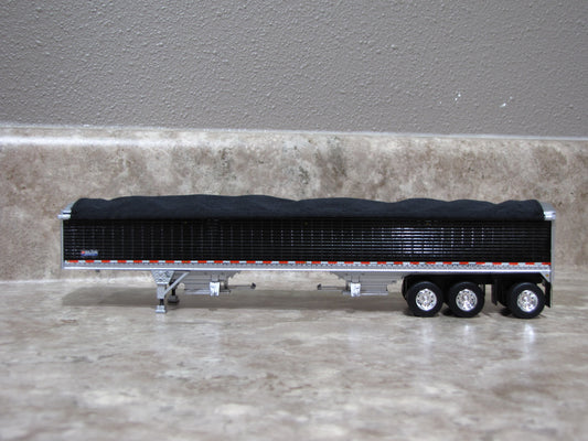 TRL 1472 Black Tri-Axle Wilson Grain Trailer